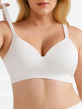 Popilush® Seamless Wireless Adjustable Wide-Strap T-Shirt Bra