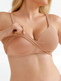 Popilush® Seamless Wireless Adjustable Wide-Strap T-Shirt Bra