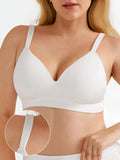 Popilush® Seamless Wireless Adjustable Wide-Strap T-Shirt Bra