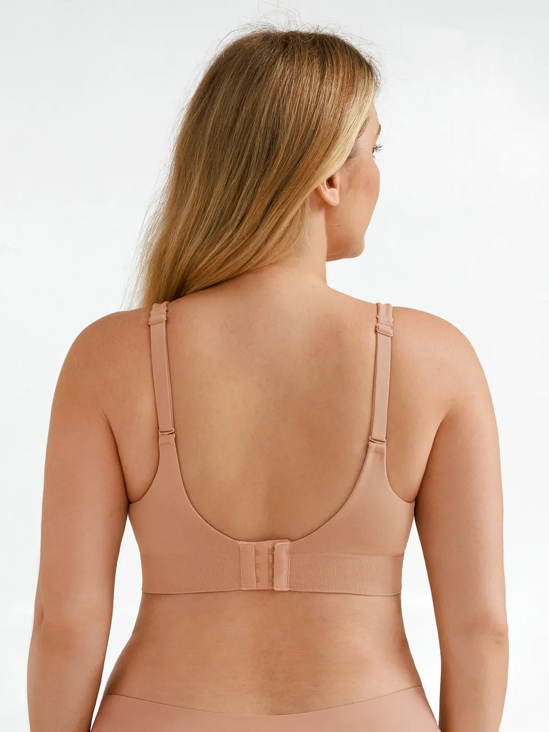 Popilush® Seamless Wireless Adjustable Wide-Strap T-Shirt Bra