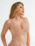 Popilush® Seamless Wireless Adjustable Wide-Strap T-Shirt Bra