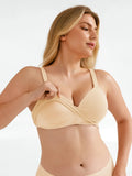 Popilush® Seamless Wireless Adjustable Wide-Strap T-Shirt Bra