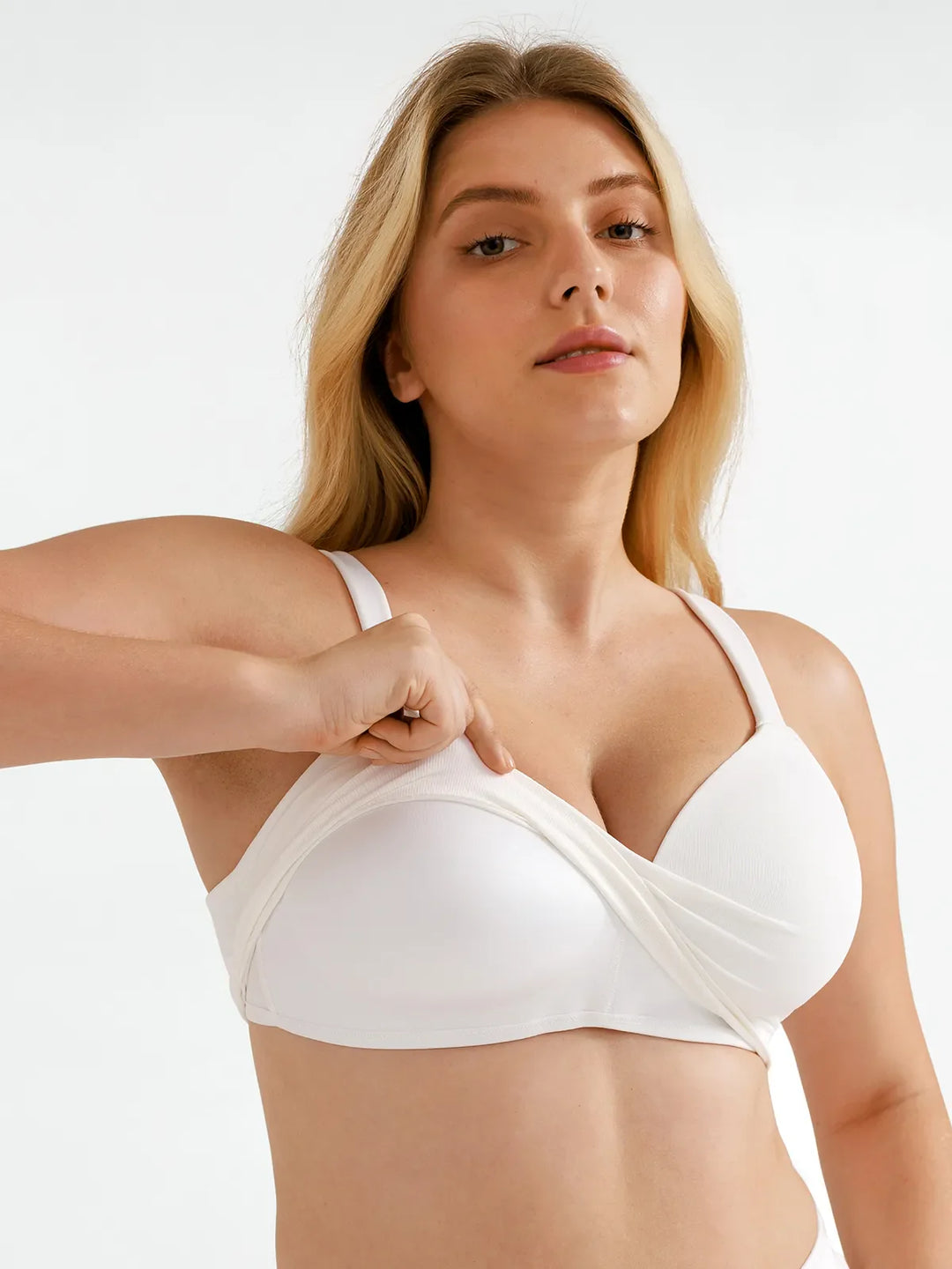 Popilush® Seamless Wireless Adjustable Wide-Strap T-Shirt Bra