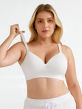 Popilush® Seamless Wireless Adjustable Wide-Strap T-Shirt Bra