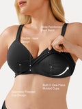 Popilush® Seamless Wireless Adjustable Wide-Strap T-Shirt Bra