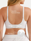 Popilush® Seamless Wireless Adjustable Wide-Strap T-Shirt Bra