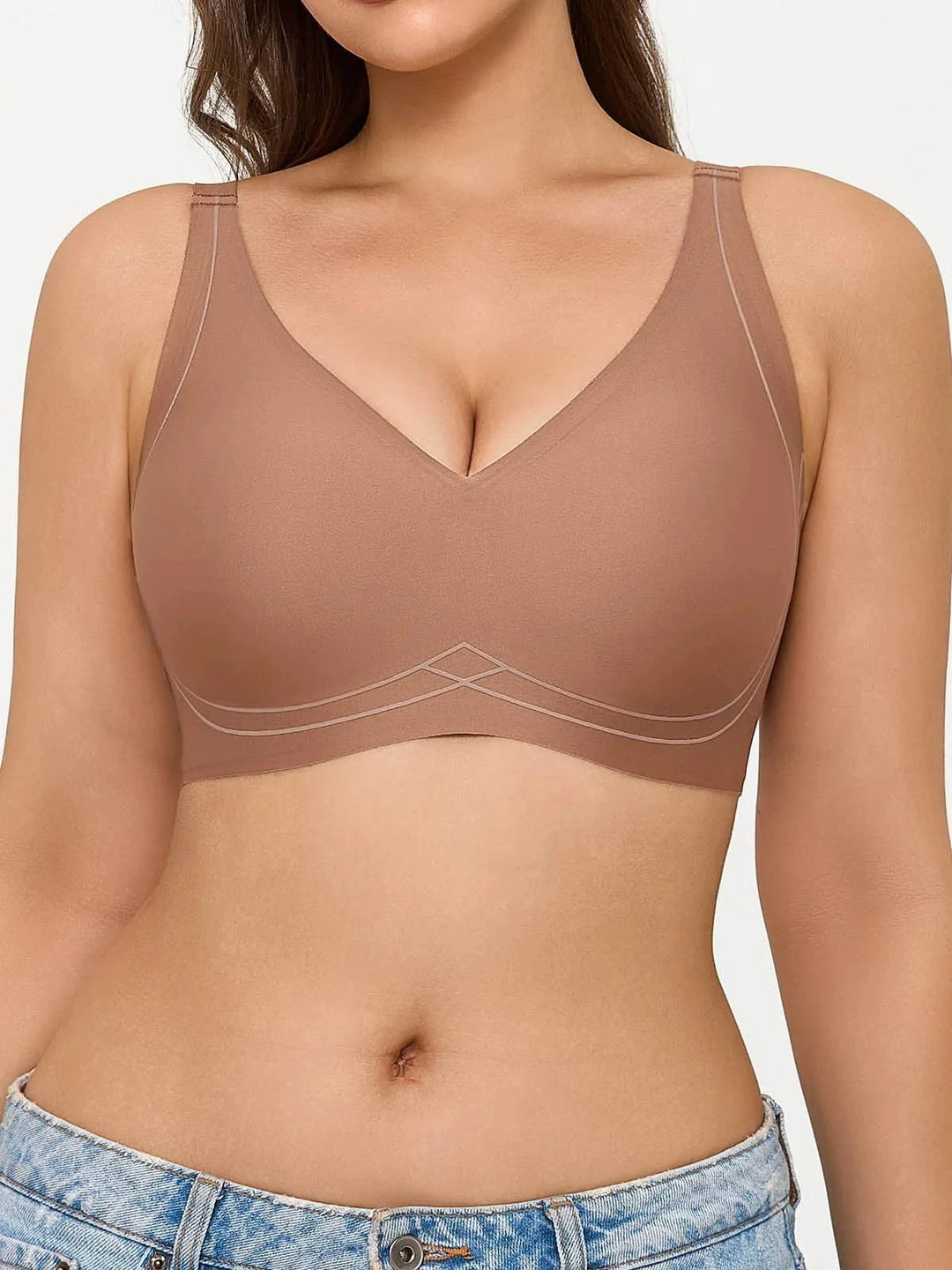 Popilush® Light Brown / S Seamless Wireless Comfort Bra