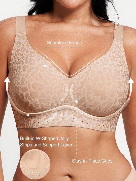 Seamless Wireless Comfort Jelly Strip Support Bra