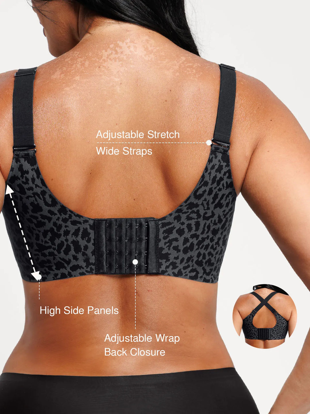 Popilush® Seamless Wireless Comfort Jelly Strip Support Bra