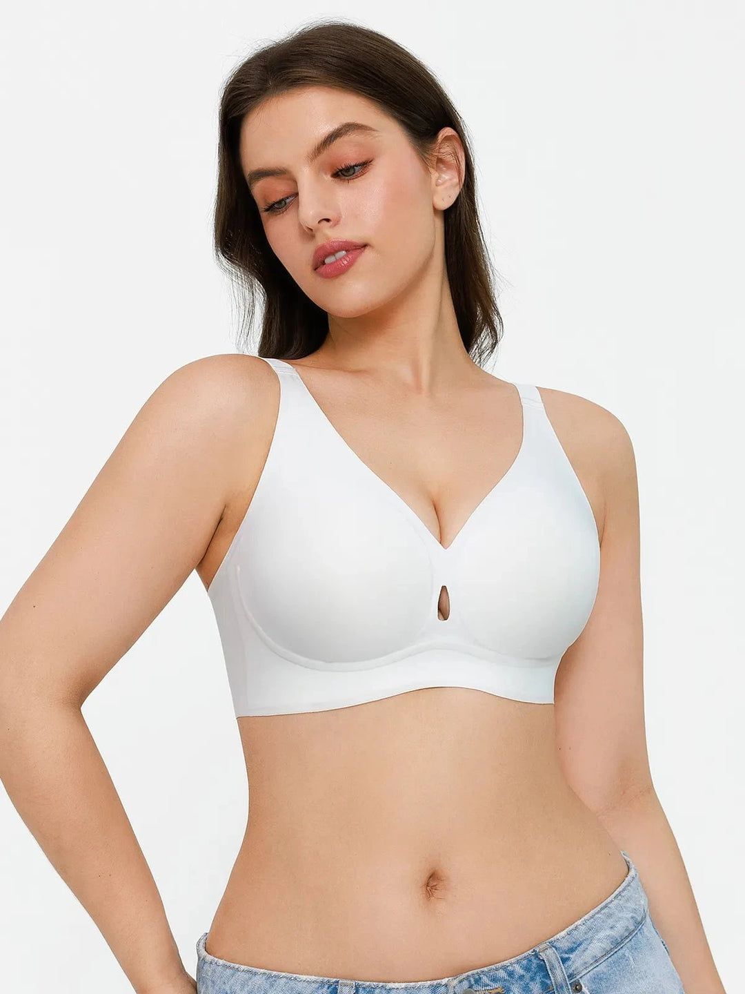 Popilush® Seamless Wireless Contour Support Bra