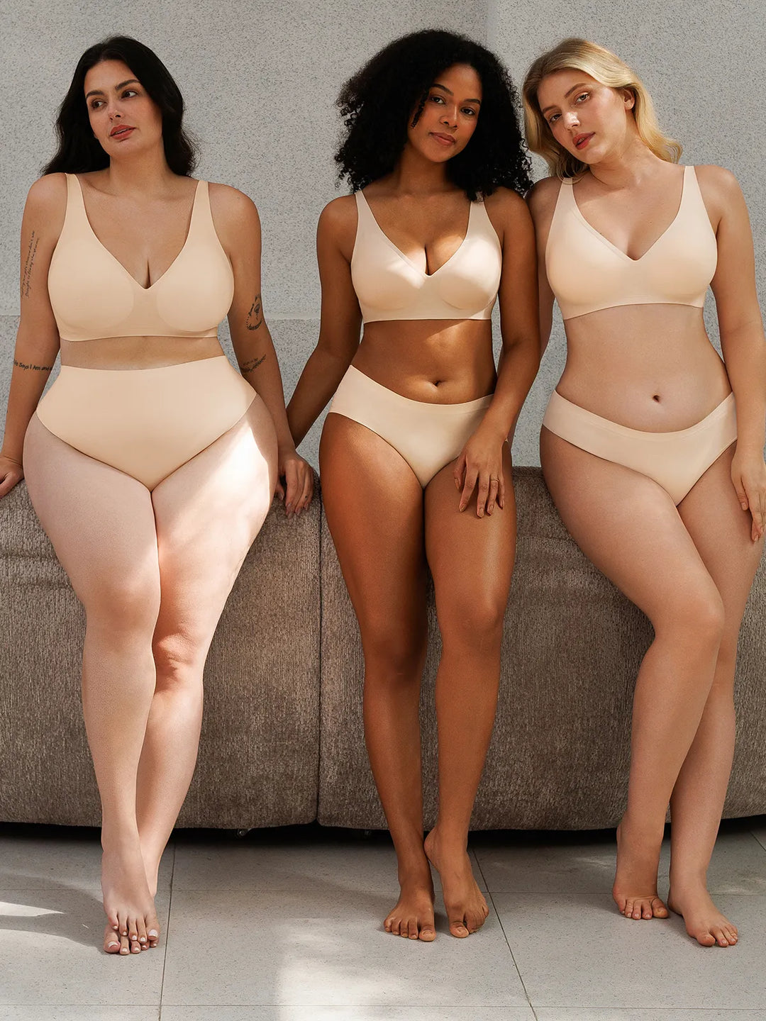 Popilush® Seamless Wireless Jelly Comfort Plunge Bra