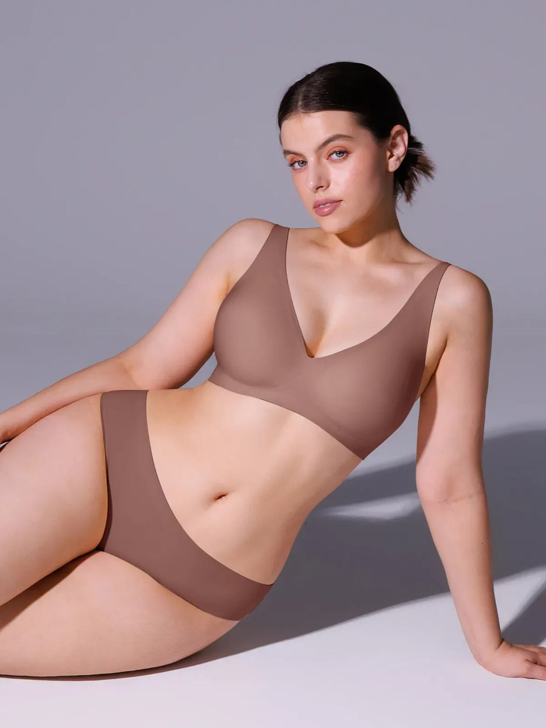 Popilush® Seamless Wireless Jelly Comfort Plunge Bra