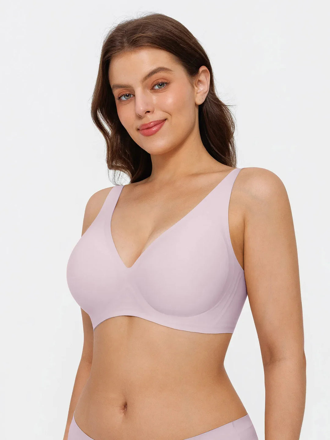 Popilush® Seamless Wireless Jelly Comfort Plunge Bra