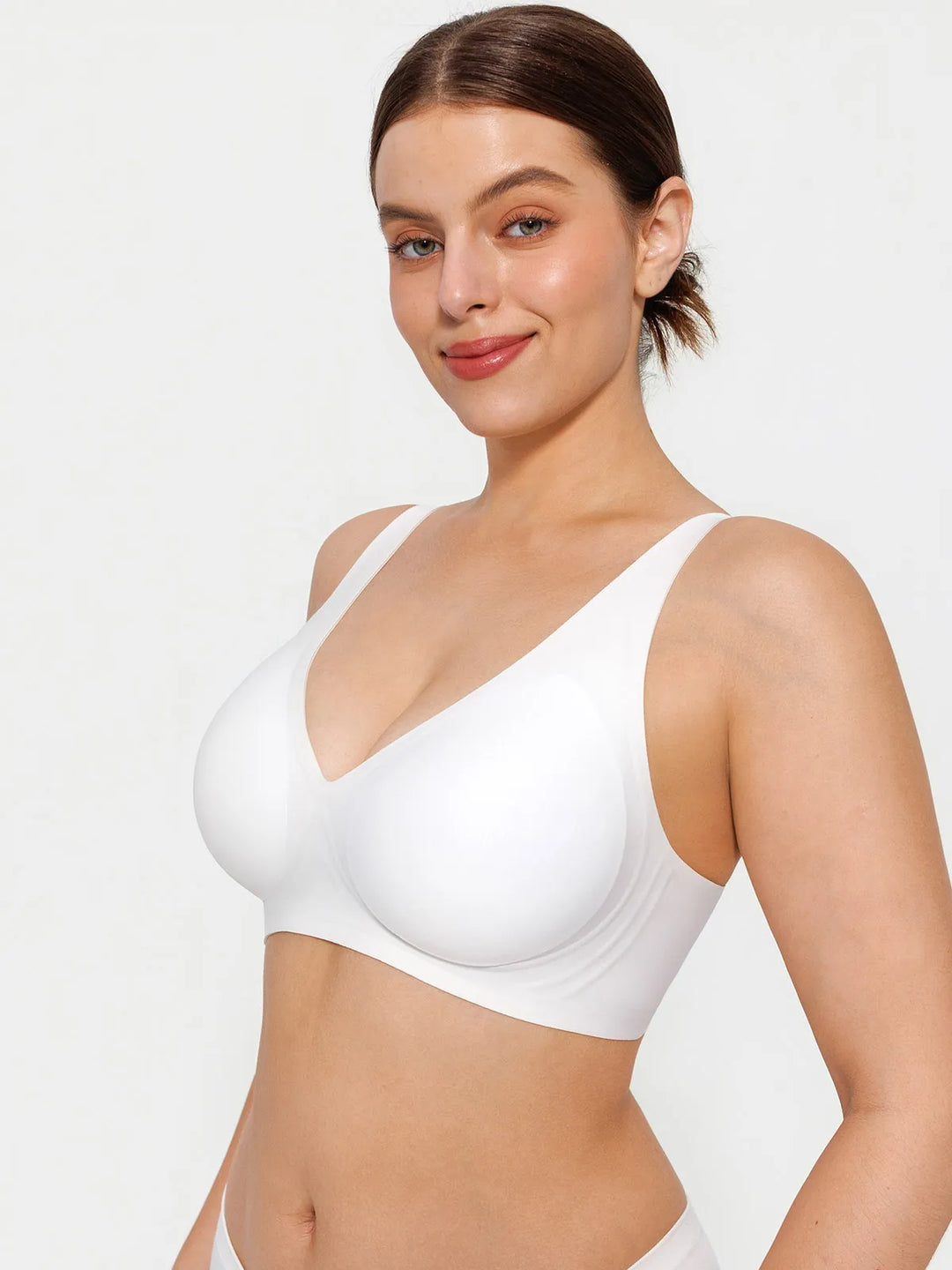 Popilush® Seamless Wireless Jelly Comfort Plunge Bra
