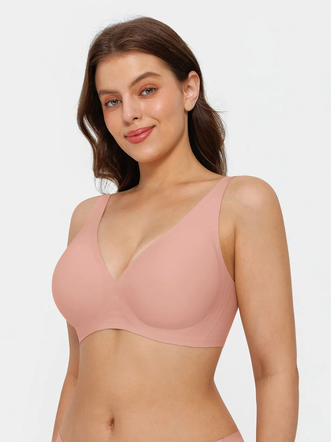 Popilush® Seamless Wireless Jelly Comfort Plunge Bra