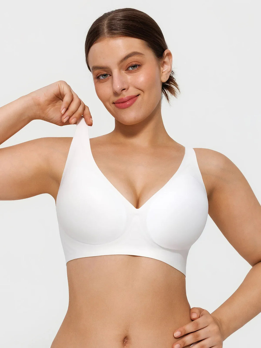 Popilush® Seamless Wireless Jelly Comfort Plunge Bra