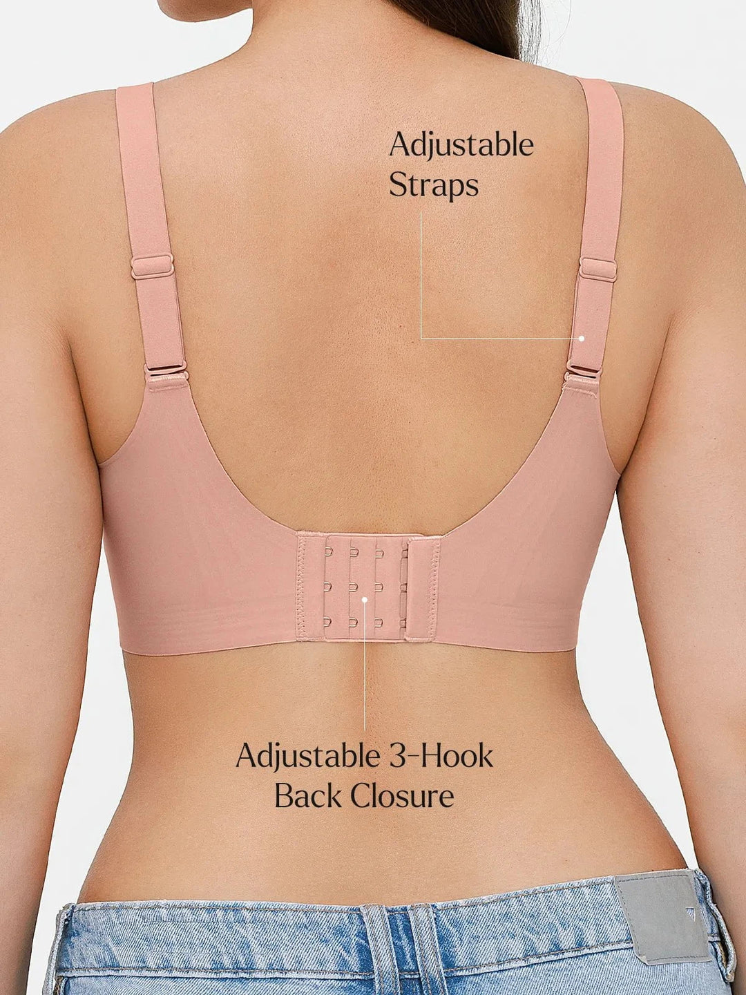 Popilush® Seamless Wireless Jelly Contour Support Bra