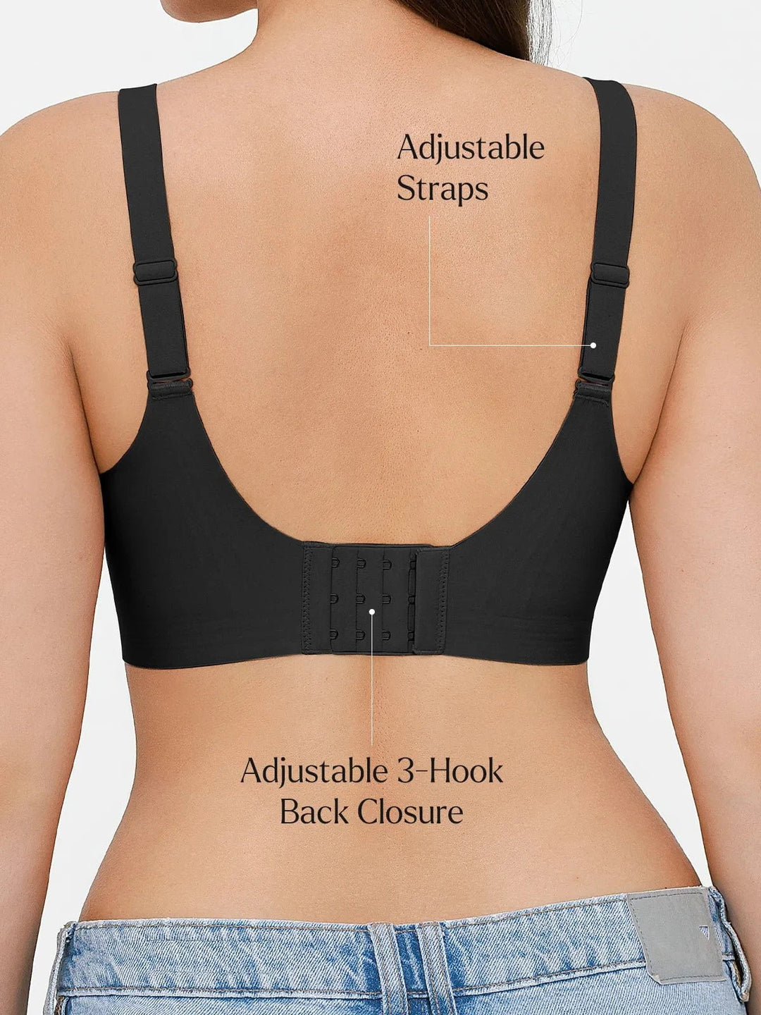 Popilush® Seamless Wireless Jelly Contour Support Bra