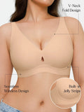 Popilush® Seamless Wireless Jelly Contour Support Bra
