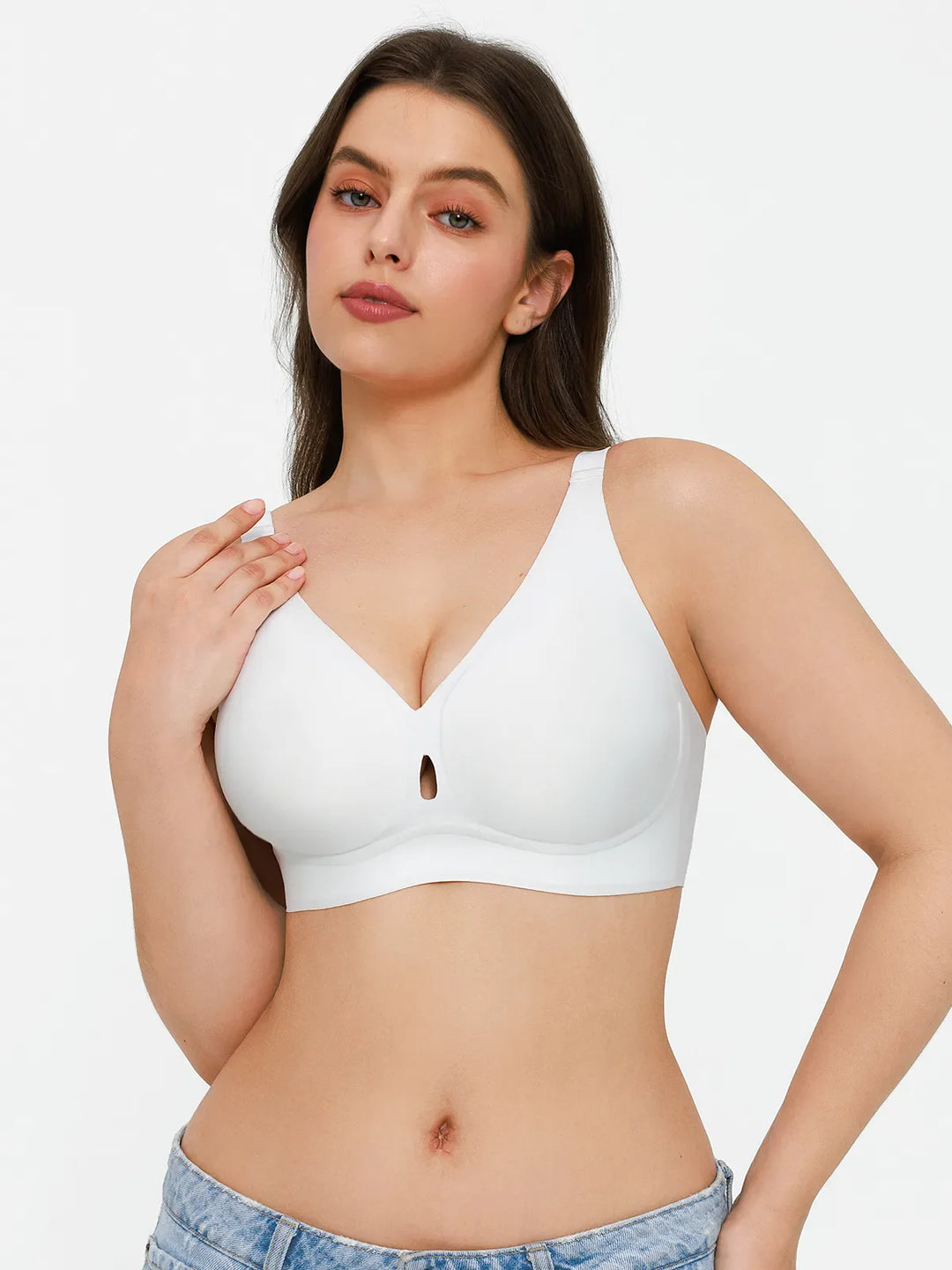 Popilush® Seamless Wireless Jelly Contour Support Bra