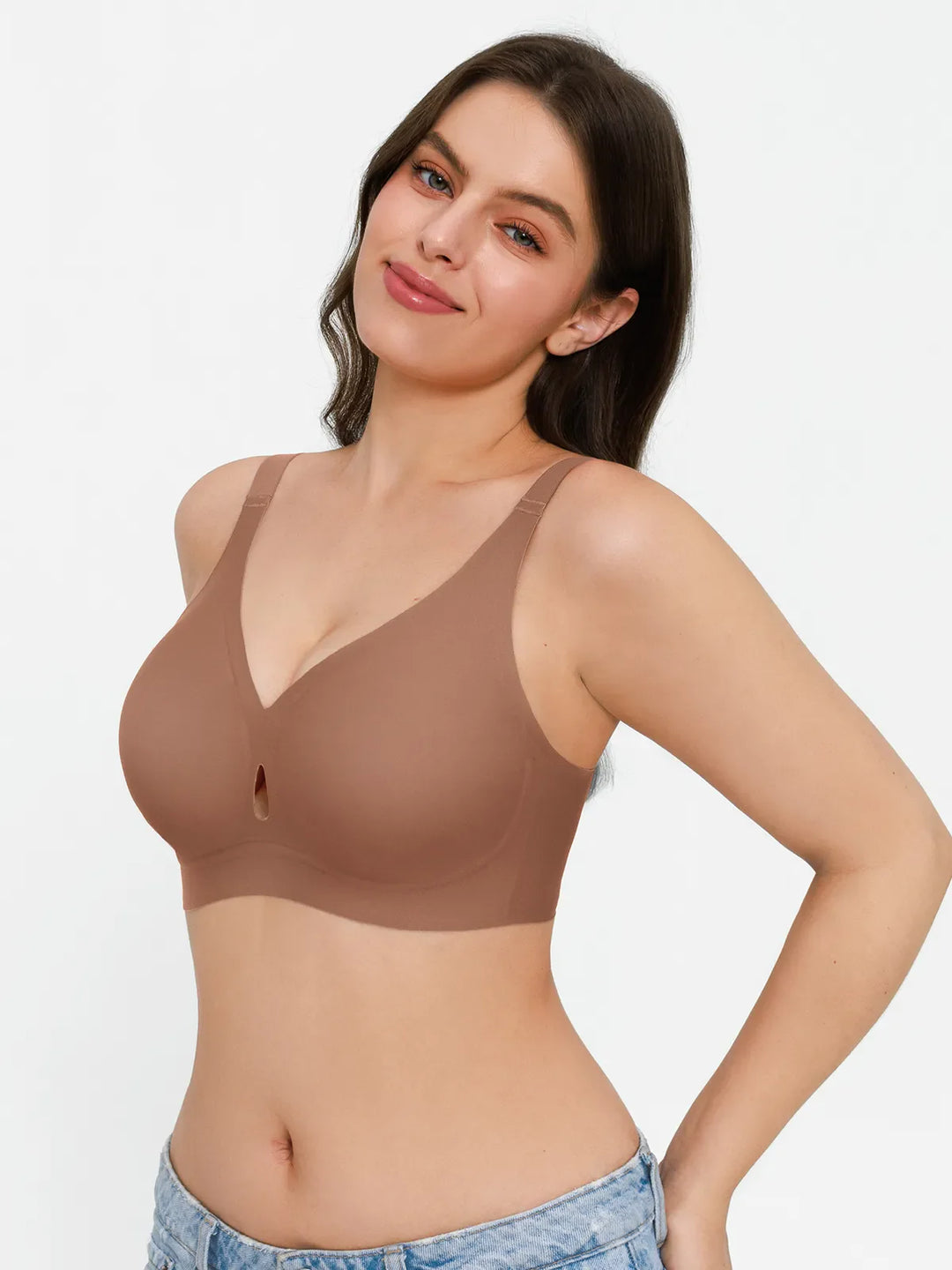 Popilush® Seamless Wireless Jelly Contour Support Bra