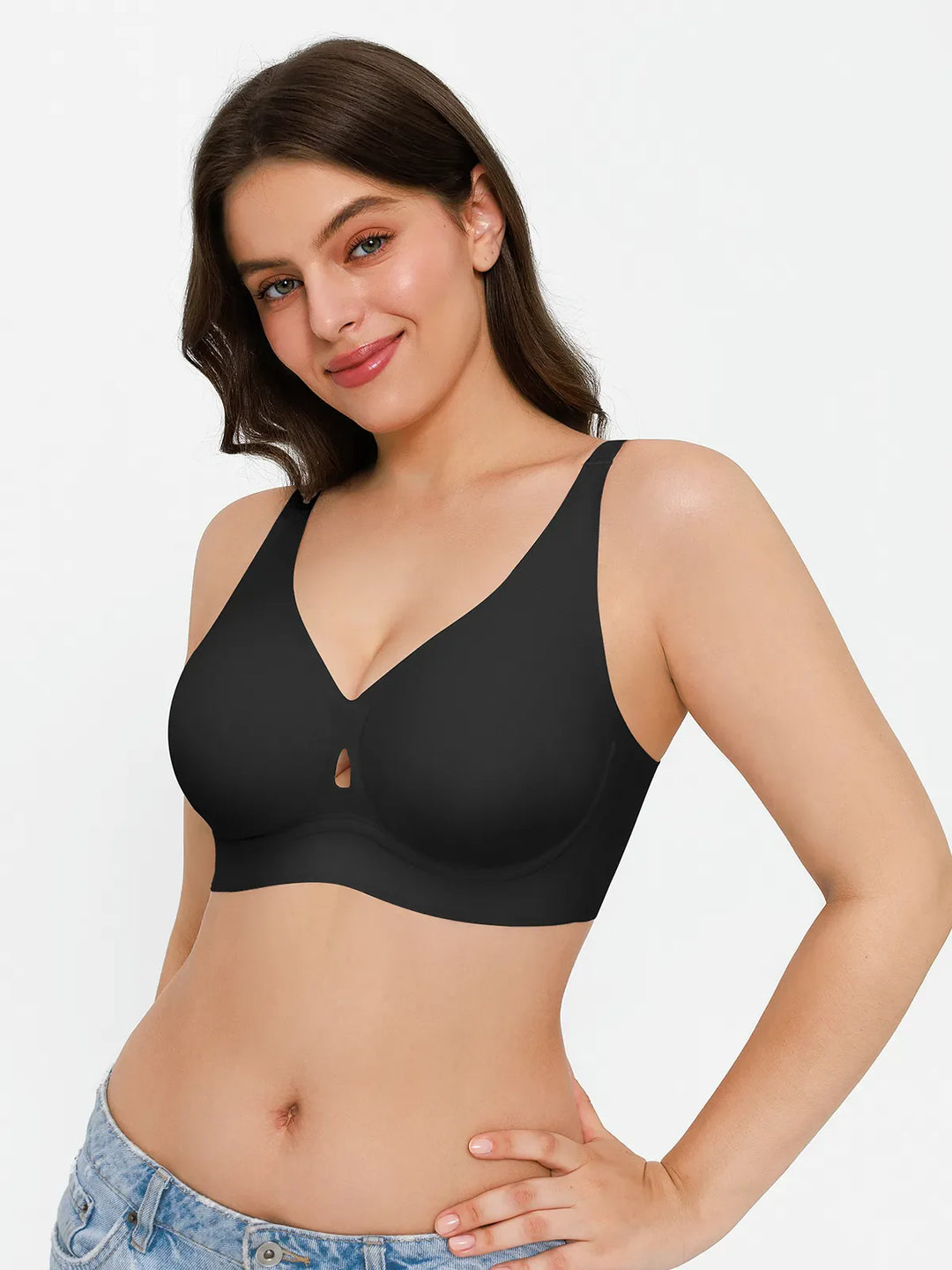 Popilush® Seamless Wireless Jelly Contour Support Bra