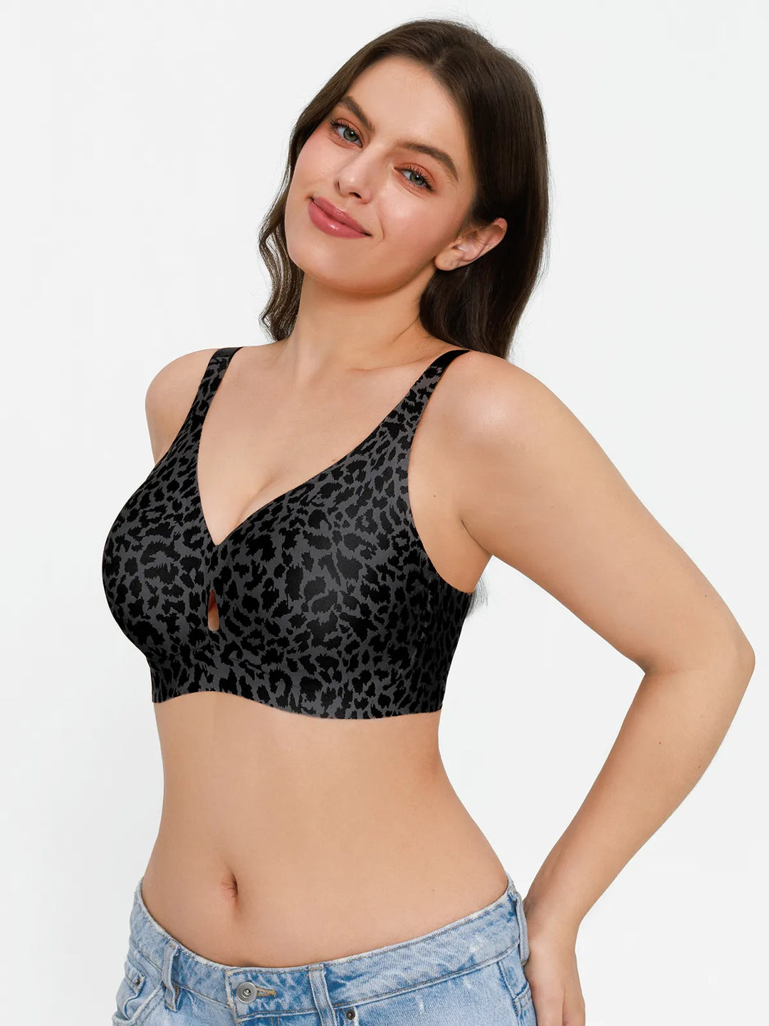 Popilush® Seamless Wireless Jelly Contour Support Bra