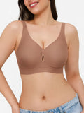 Popilush® Light Brown / S Seamless Wireless Jelly Contour Support Bra
