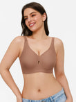 Popilush® Light Brown / S Seamless Wireless Jelly Contour Support Bra