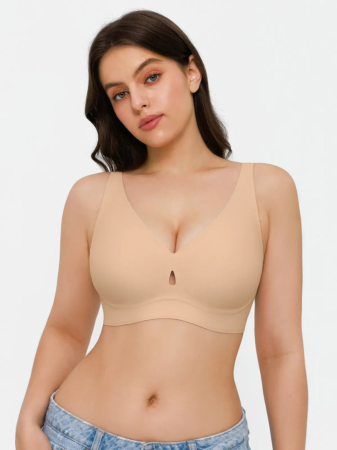 Popilush® Skin / S Seamless Wireless Jelly Contour Support Bra