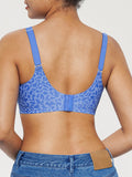 Popilush® Seamless Wireless Jelly Leopard Contour Minimizer Support Bra