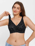 Popilush® Seamless Wireless Jelly Leopard Contour Minimizer Support Bra