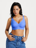 Popilush® Seamless Wireless Jelly Leopard Contour Minimizer Support Bra