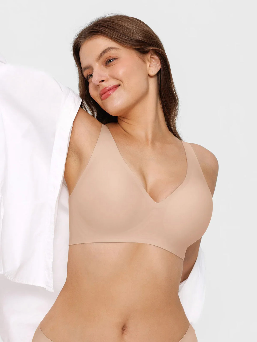 Popilush® Seamless Wireless Jelly Leopard Contour Minimizer Support Bra