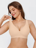 Popilush® Seamless Wireless Jelly Leopard Contour Minimizer Support Bra