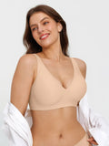 Popilush® Seamless Wireless Jelly Leopard Contour Minimizer Support Bra