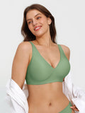Popilush® Seamless Wireless Jelly Leopard Contour Minimizer Support Bra