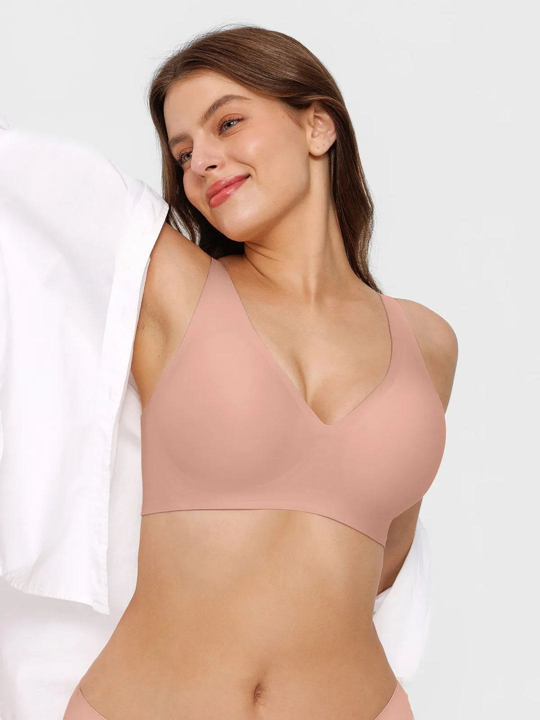 Popilush® Seamless Wireless Jelly Leopard Contour Minimizer Support Bra
