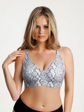 Popilush® Seamless Wireless Jelly Leopard Contour Minimizer Support Bra