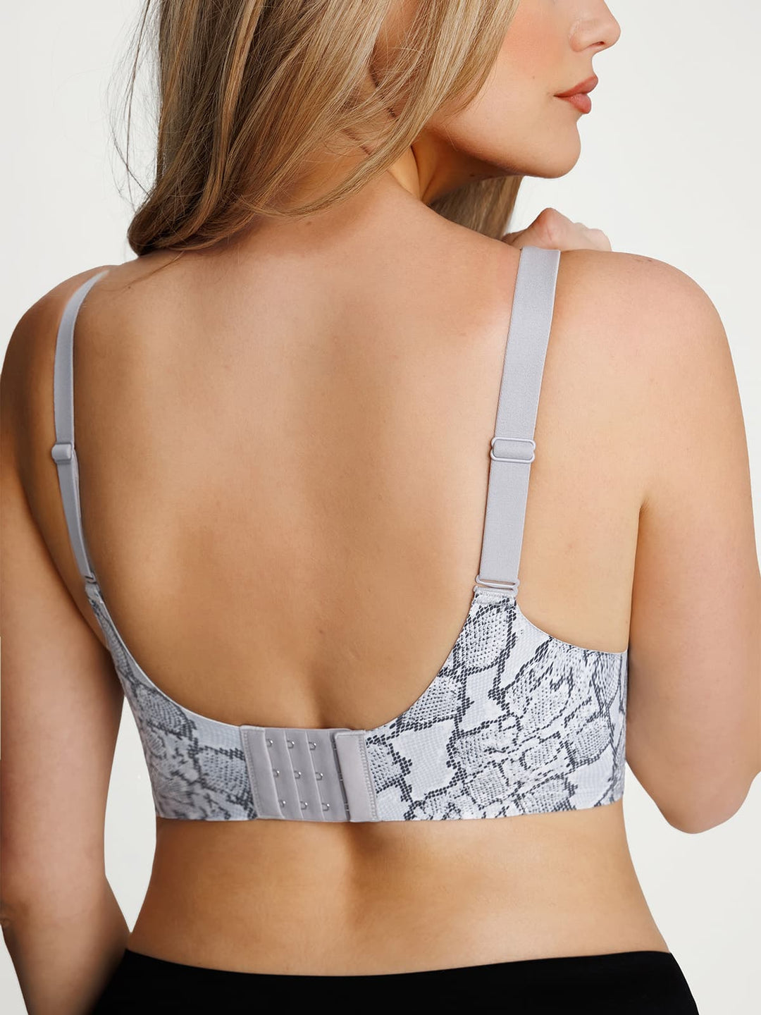 Popilush® Seamless Wireless Jelly Leopard Contour Minimizer Support Bra