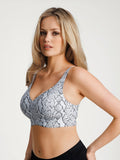 Popilush® Seamless Wireless Jelly Leopard Contour Minimizer Support Bra