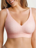 Popilush® Pink Polka Dot / S Seamless Wireless Jelly Leopard Contour Minimizer Support Bra