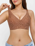 Popilush® Seamless Wireless Leopard Contour Support Bra