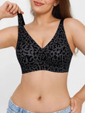 Popilush® Seamless Wireless Leopard Contour Support Bra