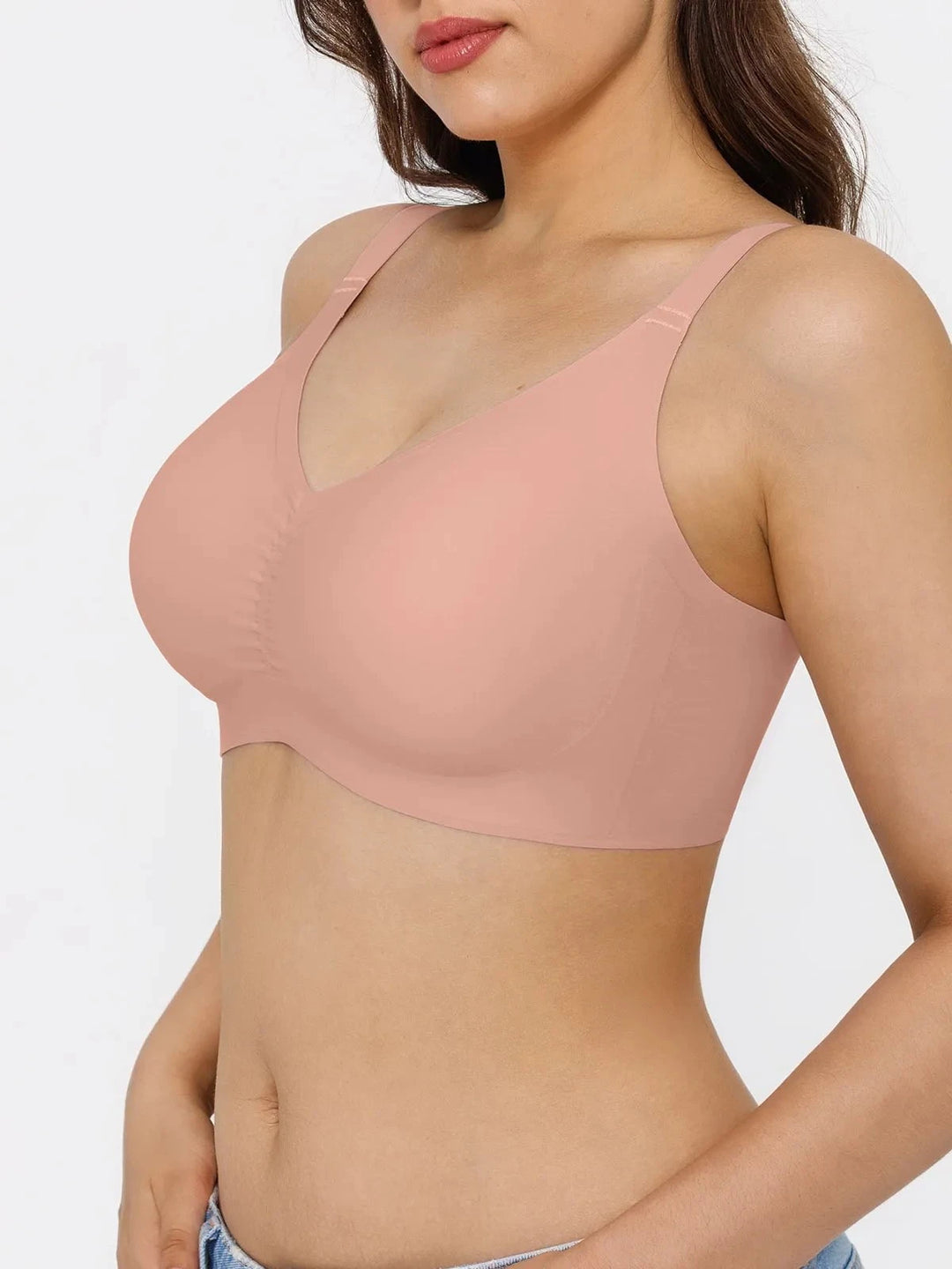 Popilush® Seamless Wireless Ruched Comfort Bra