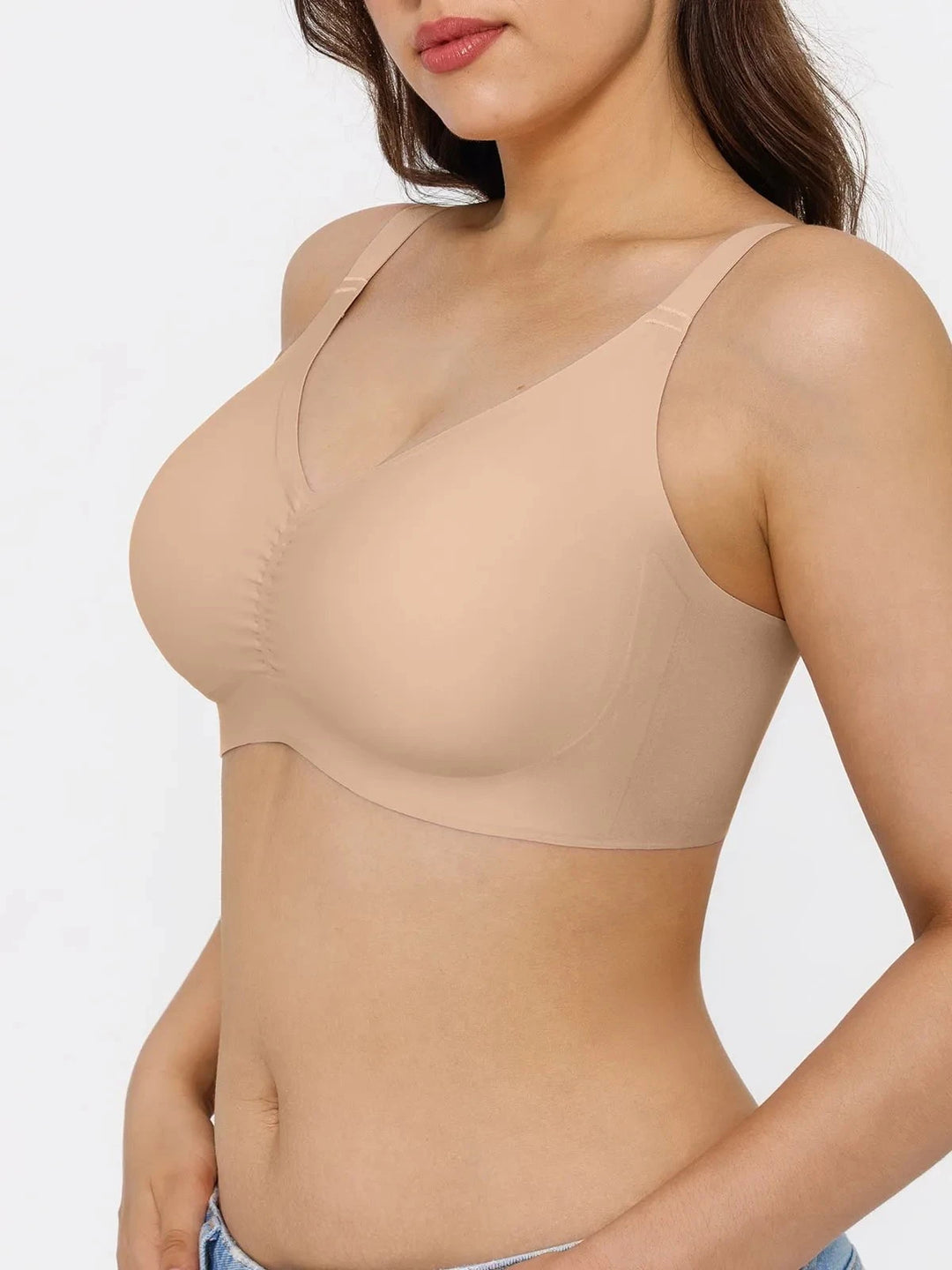 Popilush® Seamless Wireless Ruched Comfort Bra