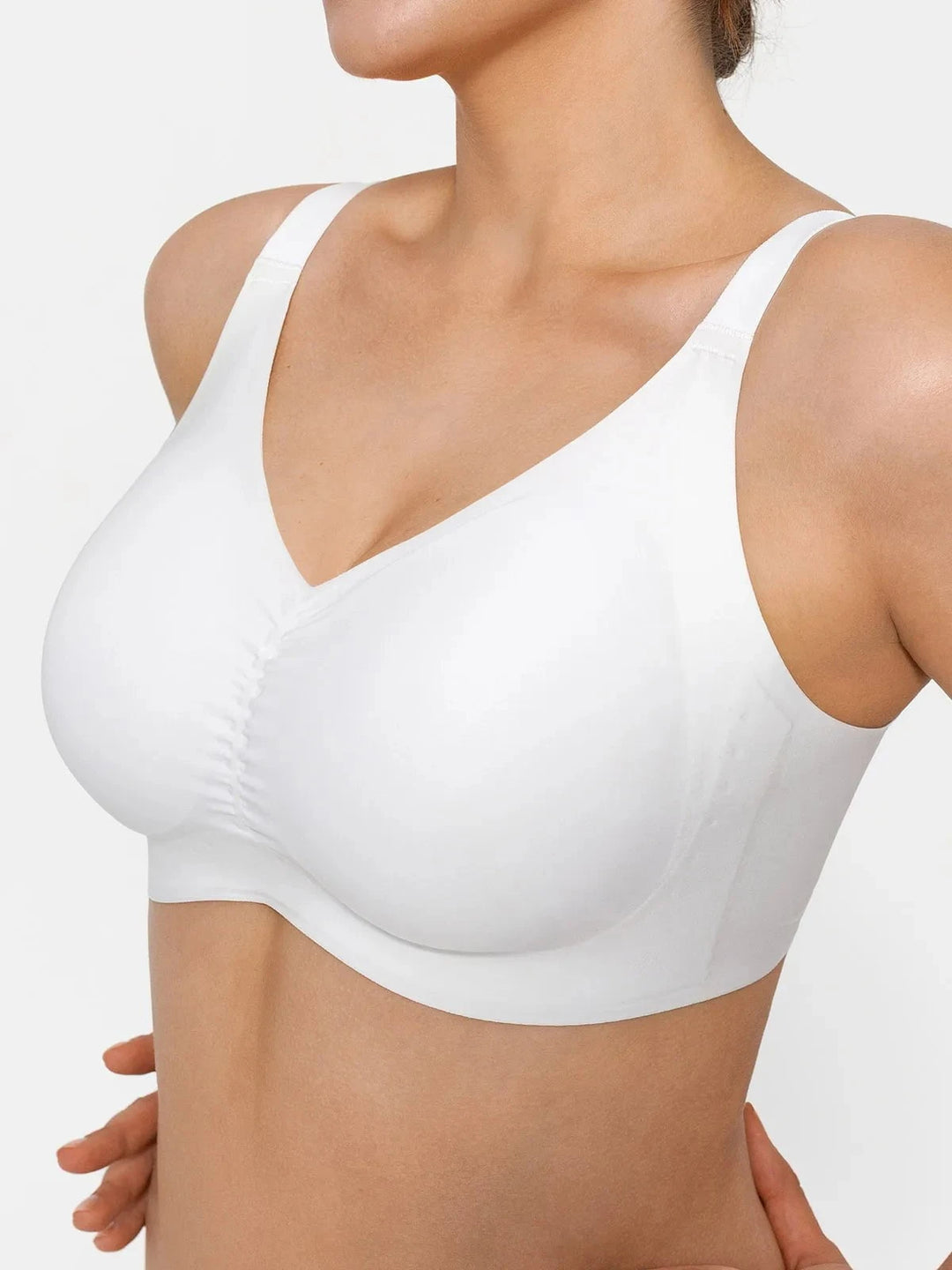 Popilush® Seamless Wireless Ruched Comfort Bra