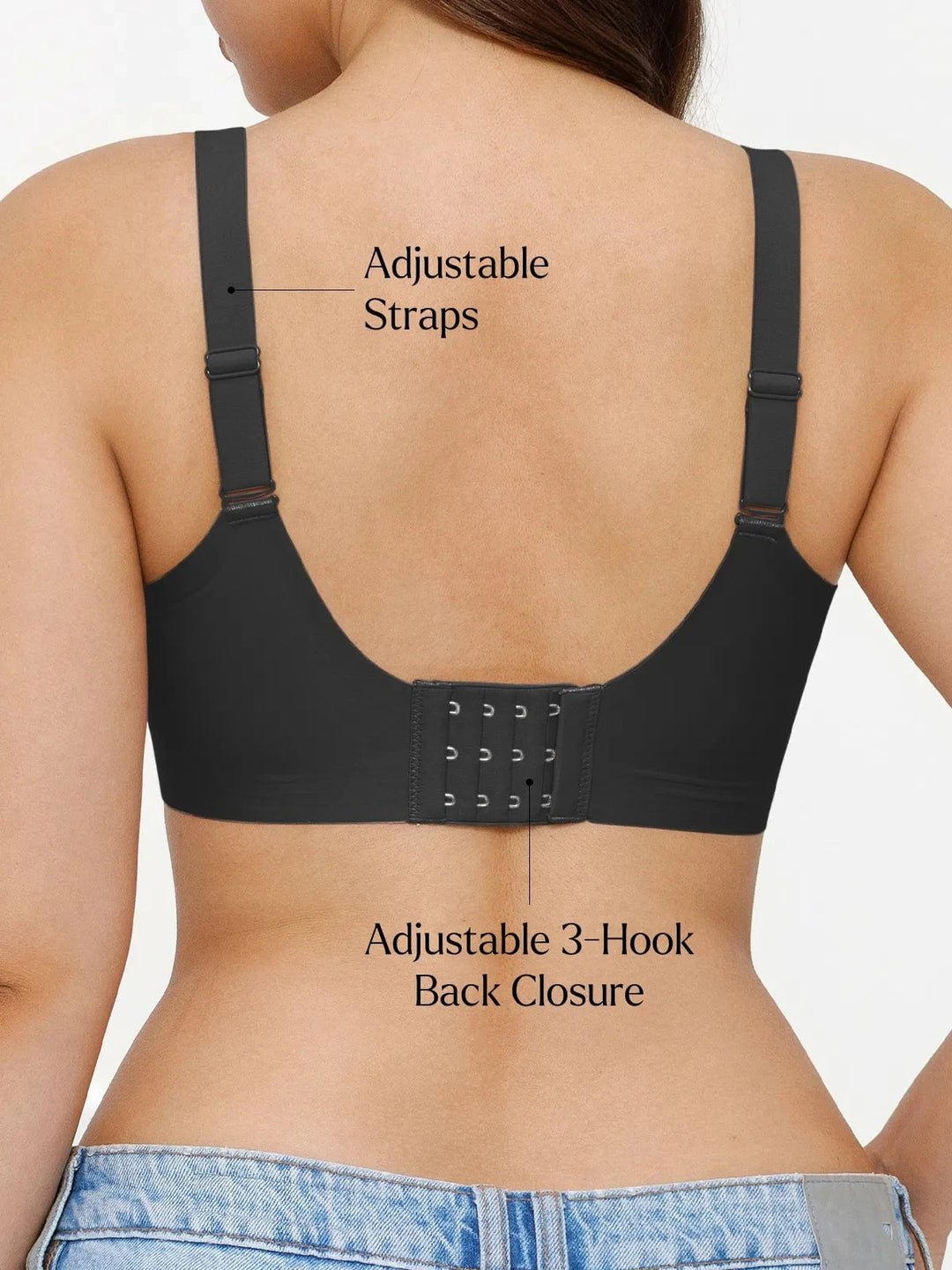 Popilush® Seamless Wireless Ruched Comfort Bra