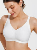 Popilush® Seamless Wireless Ruched Comfort Minimizer Bra