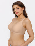 Popilush® Seamless Wireless Ruched Comfort Minimizer Bra
